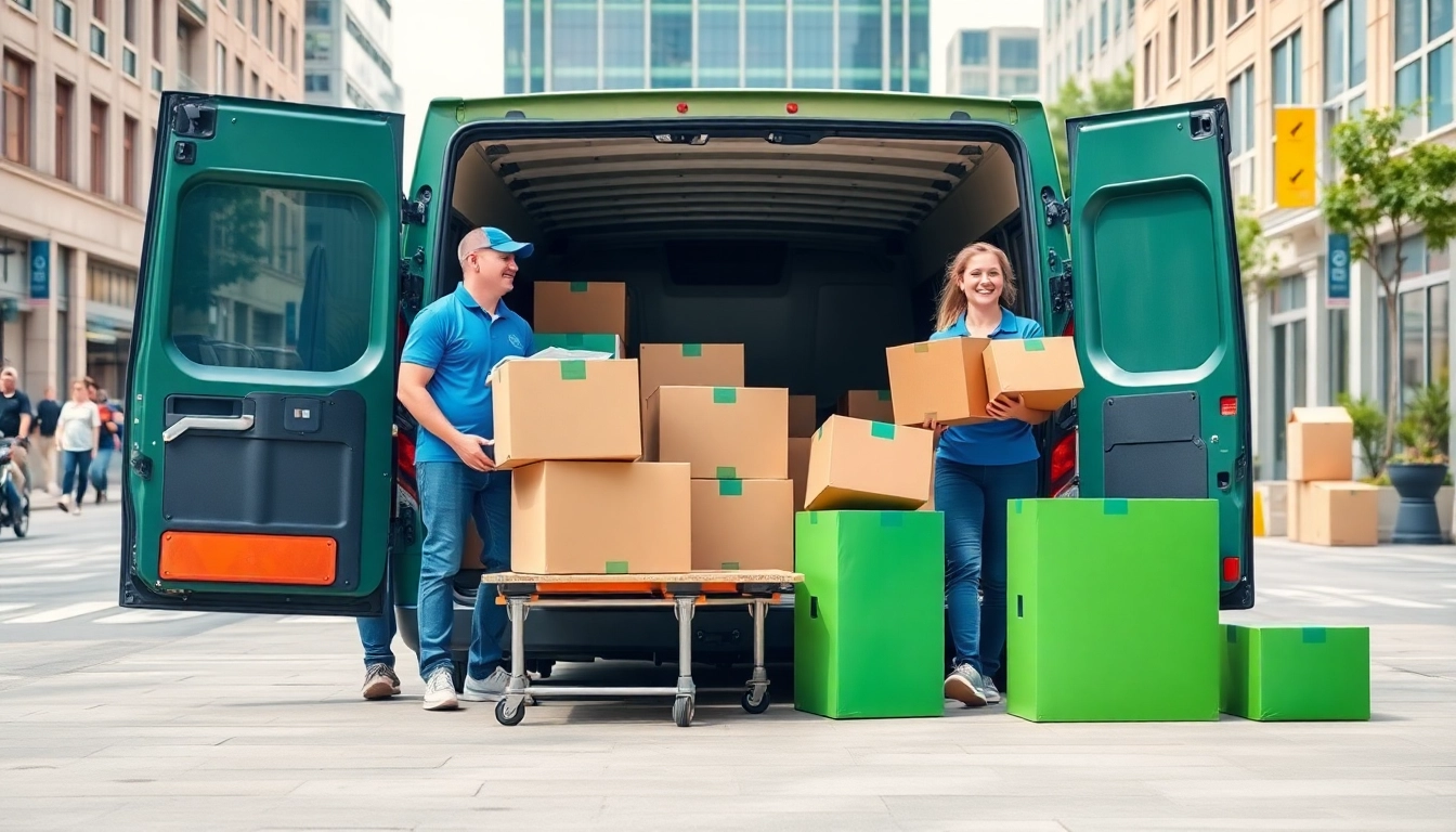 London moving companies showcase professional movers efficiently packing a van.
