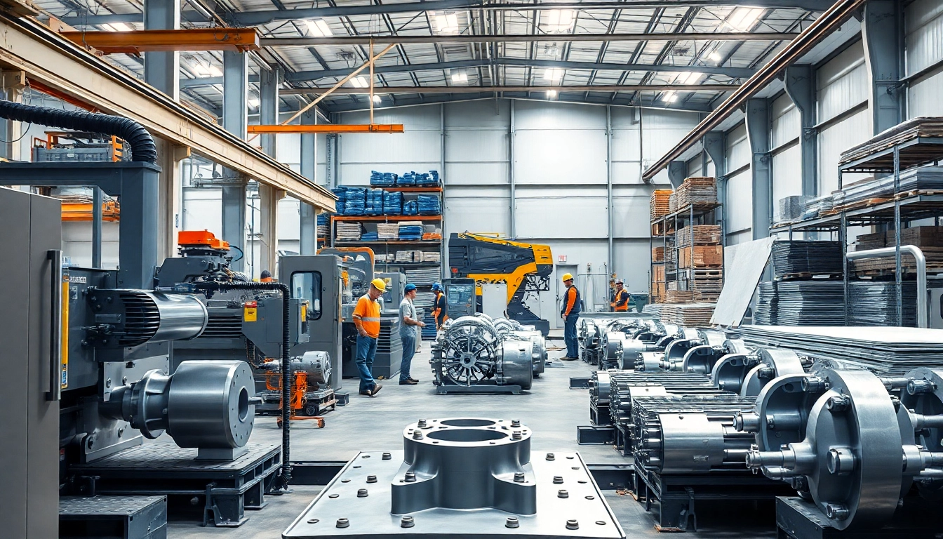 Metal manufacturer Edmonton with advanced machinery and skilled workers in a professional setting.