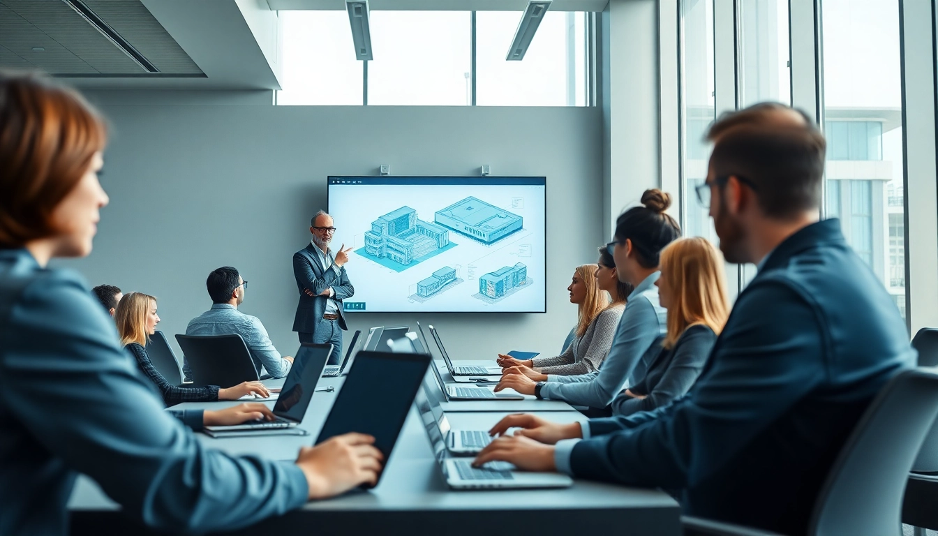 Engage in BIM training in Pune with a diverse group learning from a professional instructor.