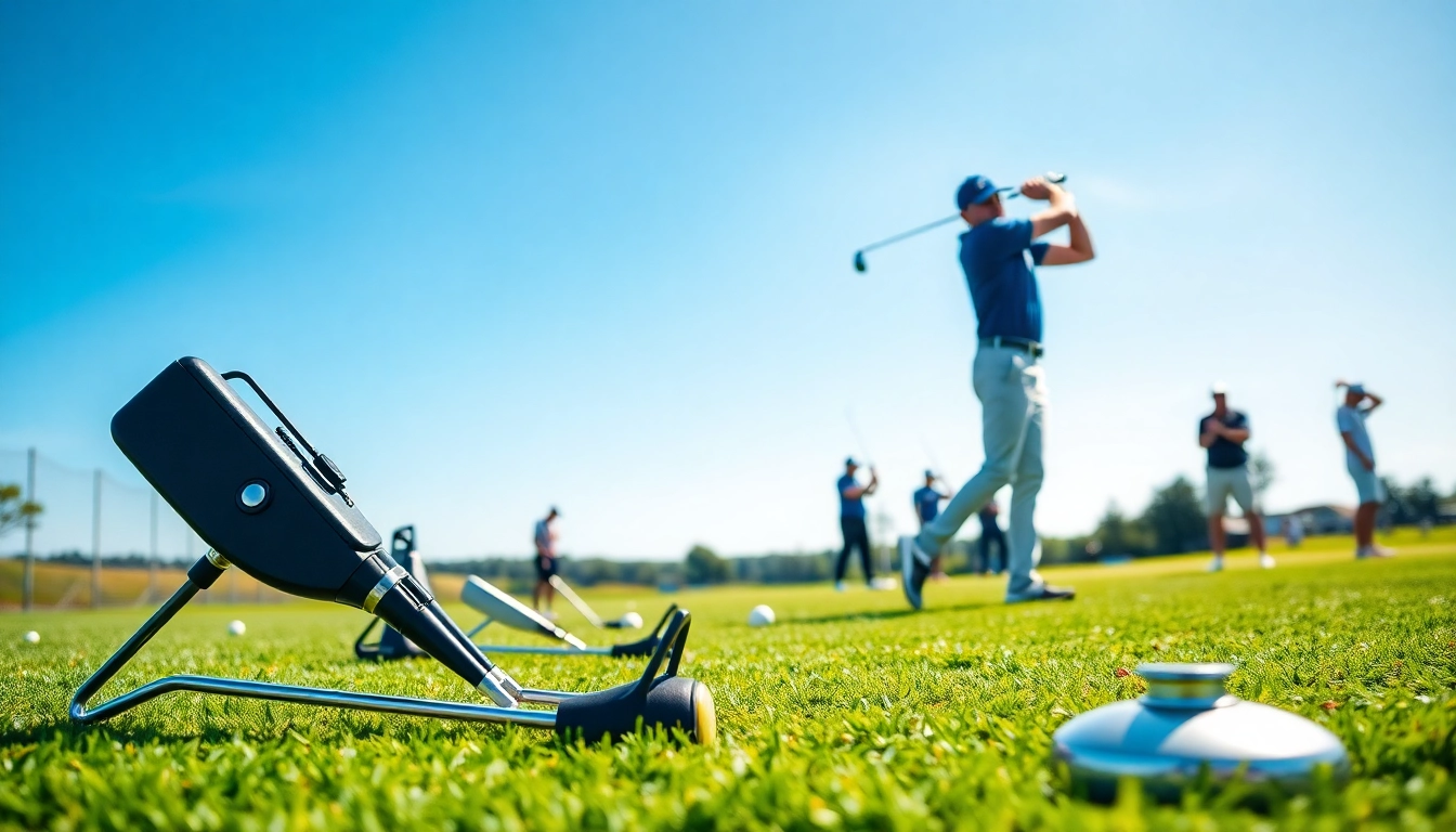 Enhance your golf skills with engaging golf training aids during practice sessions.