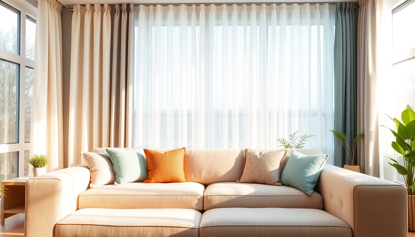 Beautify your home with stylish curtains & drapes enhancing cozy living room decor.