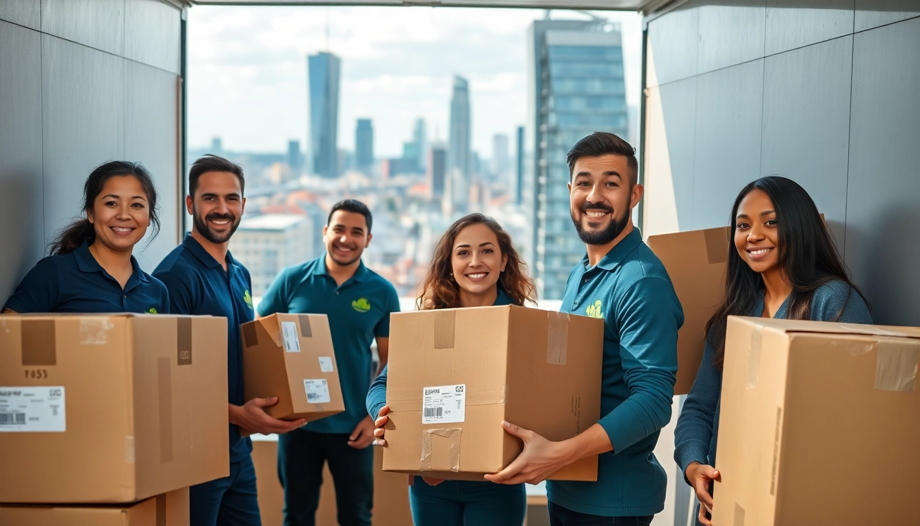 London moving companies team efficiently packing belongings for a seamless move.