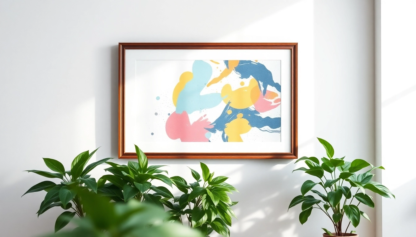 Displaying an elegant 24x36 frame showcasing vibrant art, enhancing home décor aesthetics.