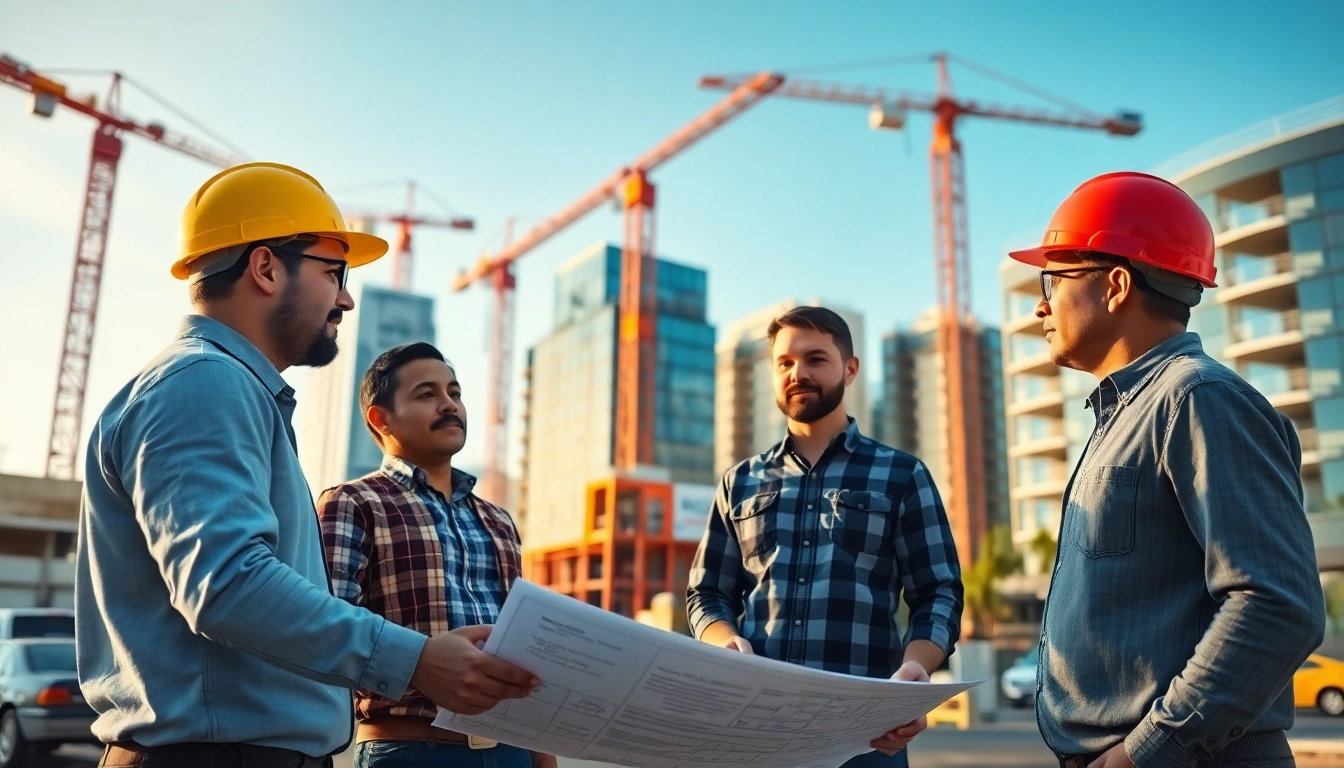 Engaged professionals showcase the Southern California contractors association in action, illustrating teamwork and collaboration.
