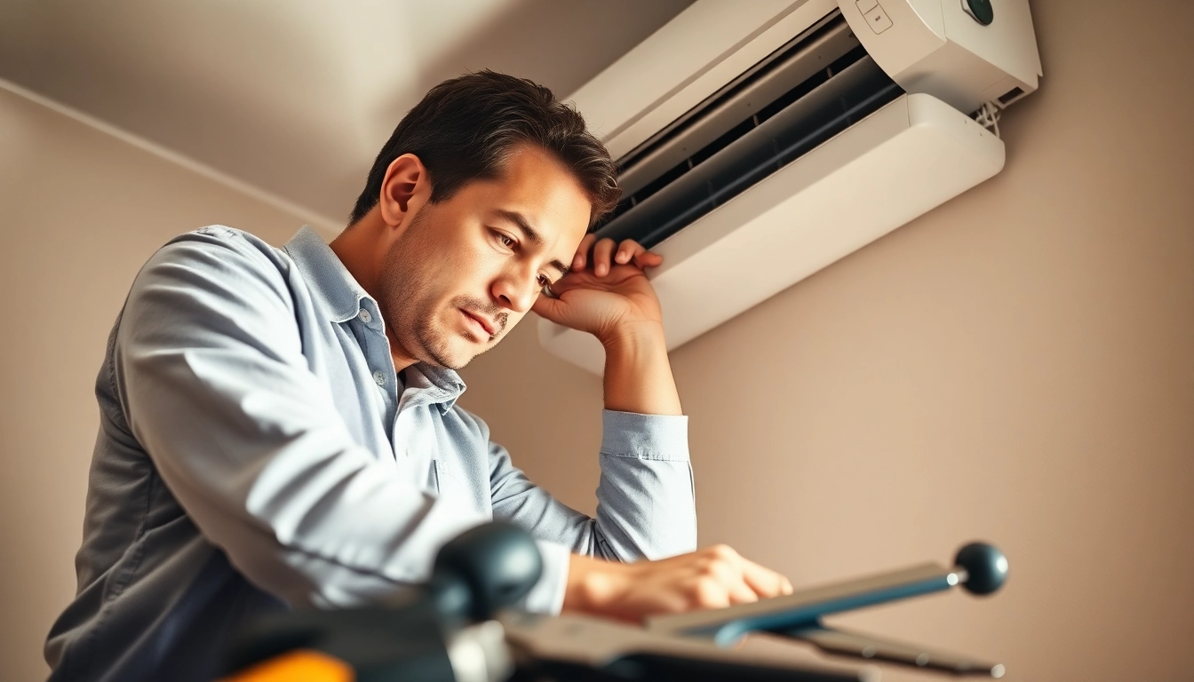 Reliable AC repair in Glendale, AZ showcasing a technician expertly handling equipment.