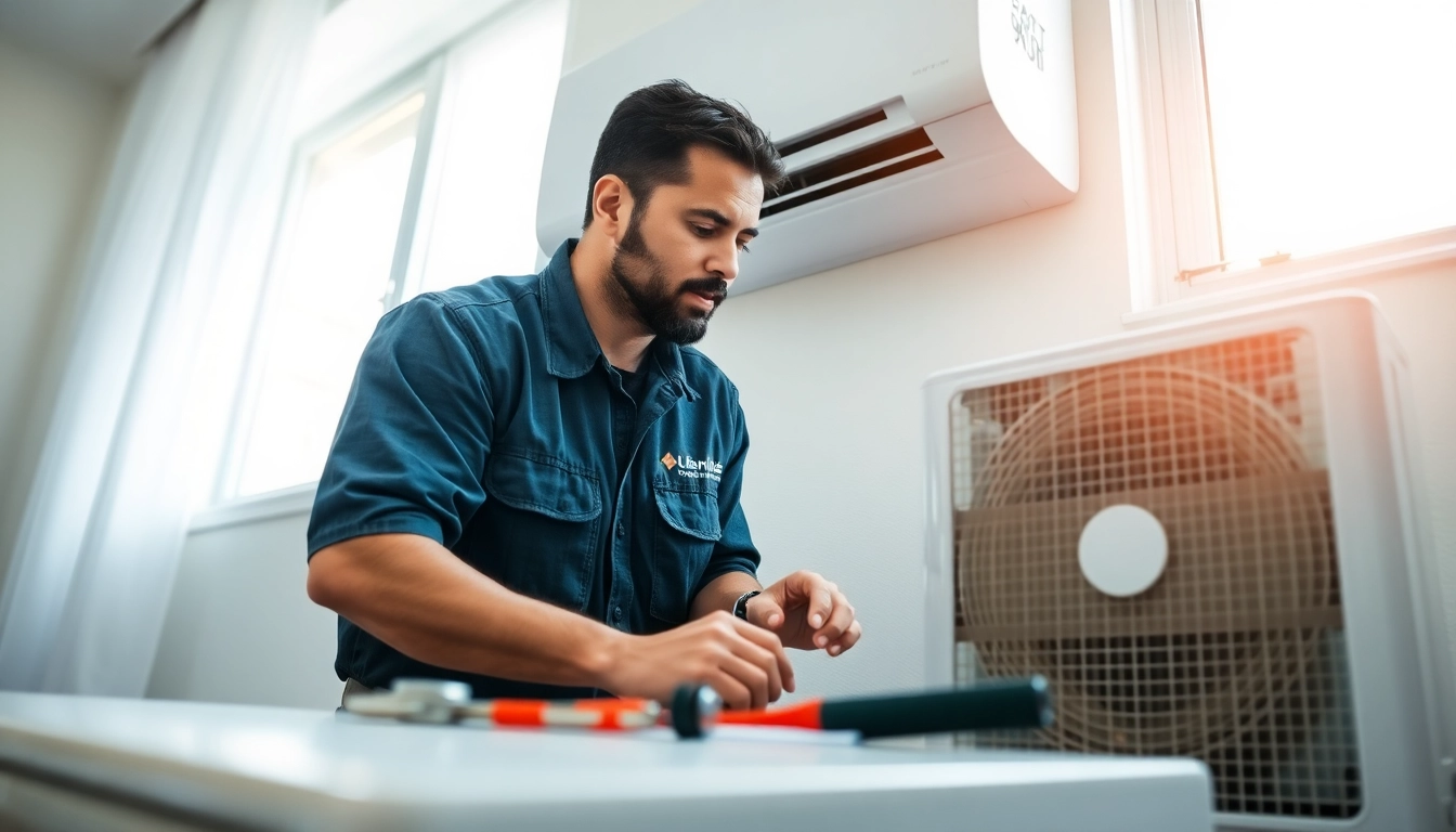 Technician providing ac repair service in Glendale AZ for high-quality HVAC maintenance.
