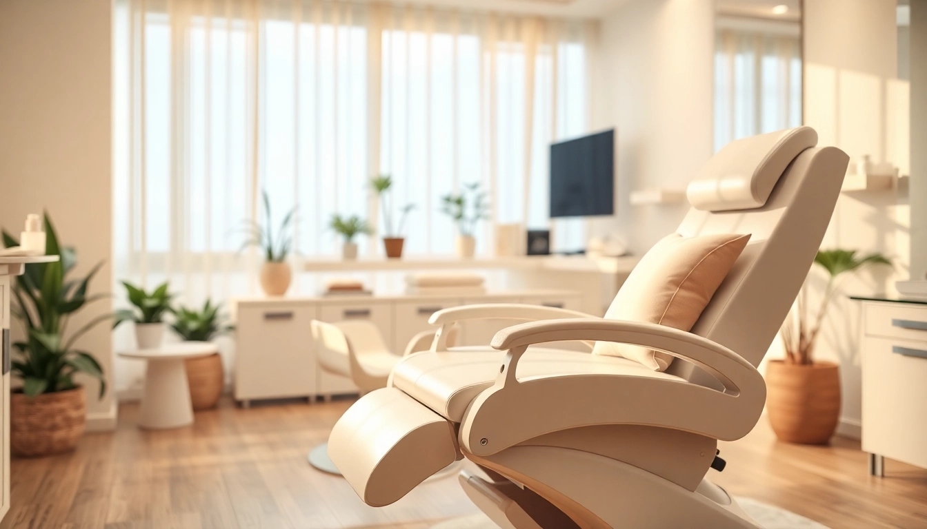 Professionelle liege für Kosmetik mit komfortablem Design und ästhetischem Ambiente.