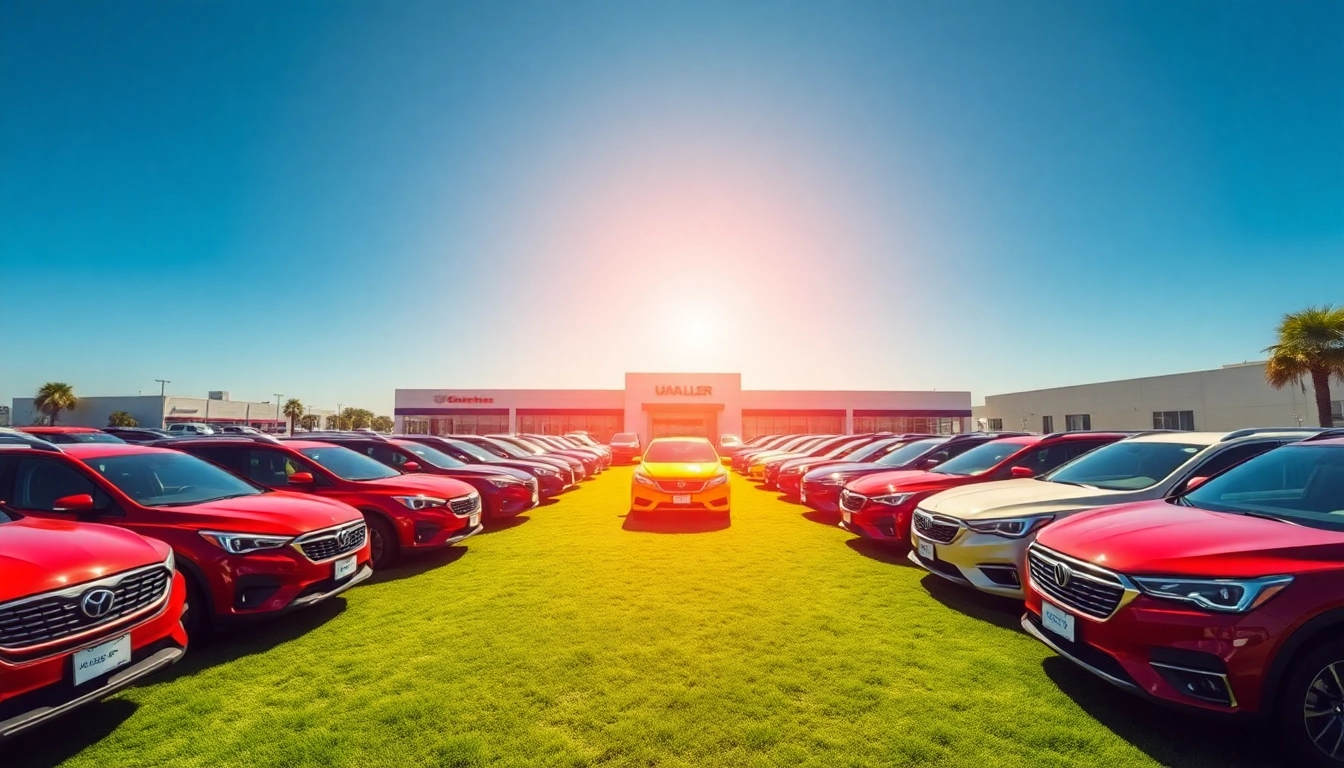 Find Used Vehicles showcased in a vibrant dealership with diverse options for buyers.