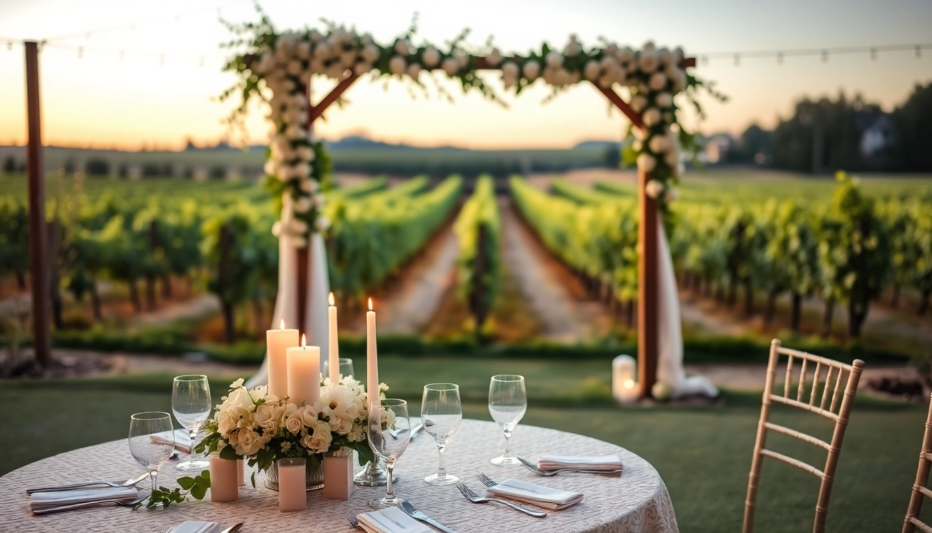 Experience the beauty of clarksburg wedding venues with an elegant outdoor wedding setup.