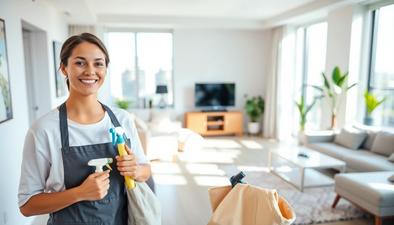 Bond cleaning Logan team meticulously cleaning a modern apartment, ensuring a spotless finish.