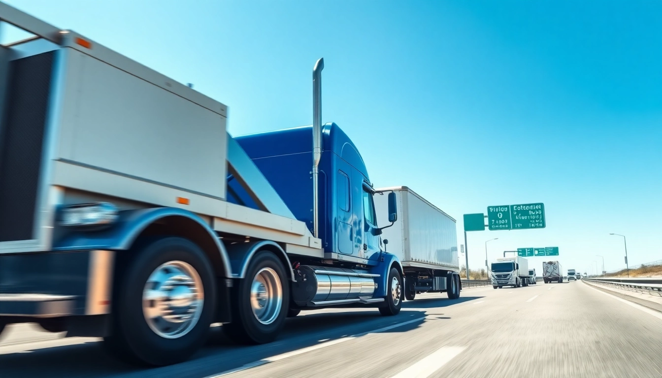 Affordable big rig towing company assisting a large truck on a busy highway, showcasing expertise and reliability.