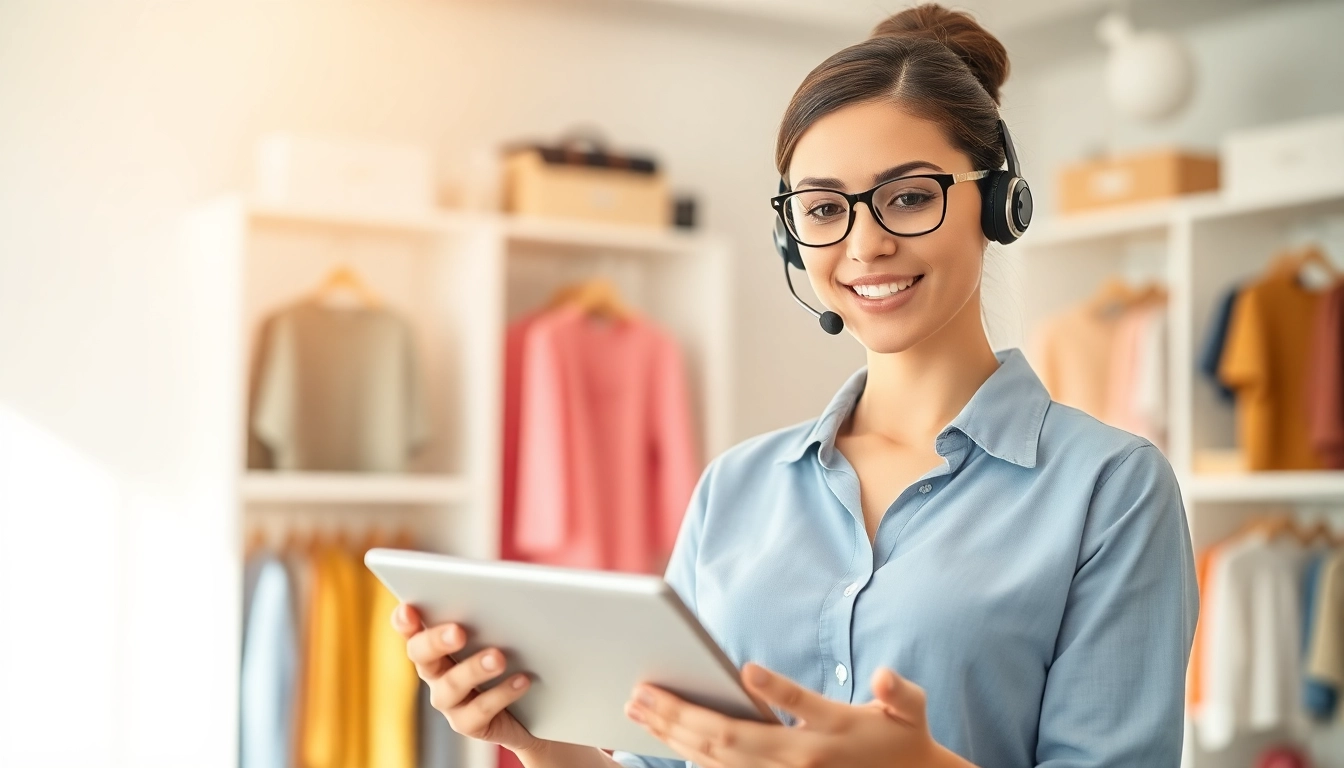Addressing shein complaints with a customer service agent in a warm office setting.