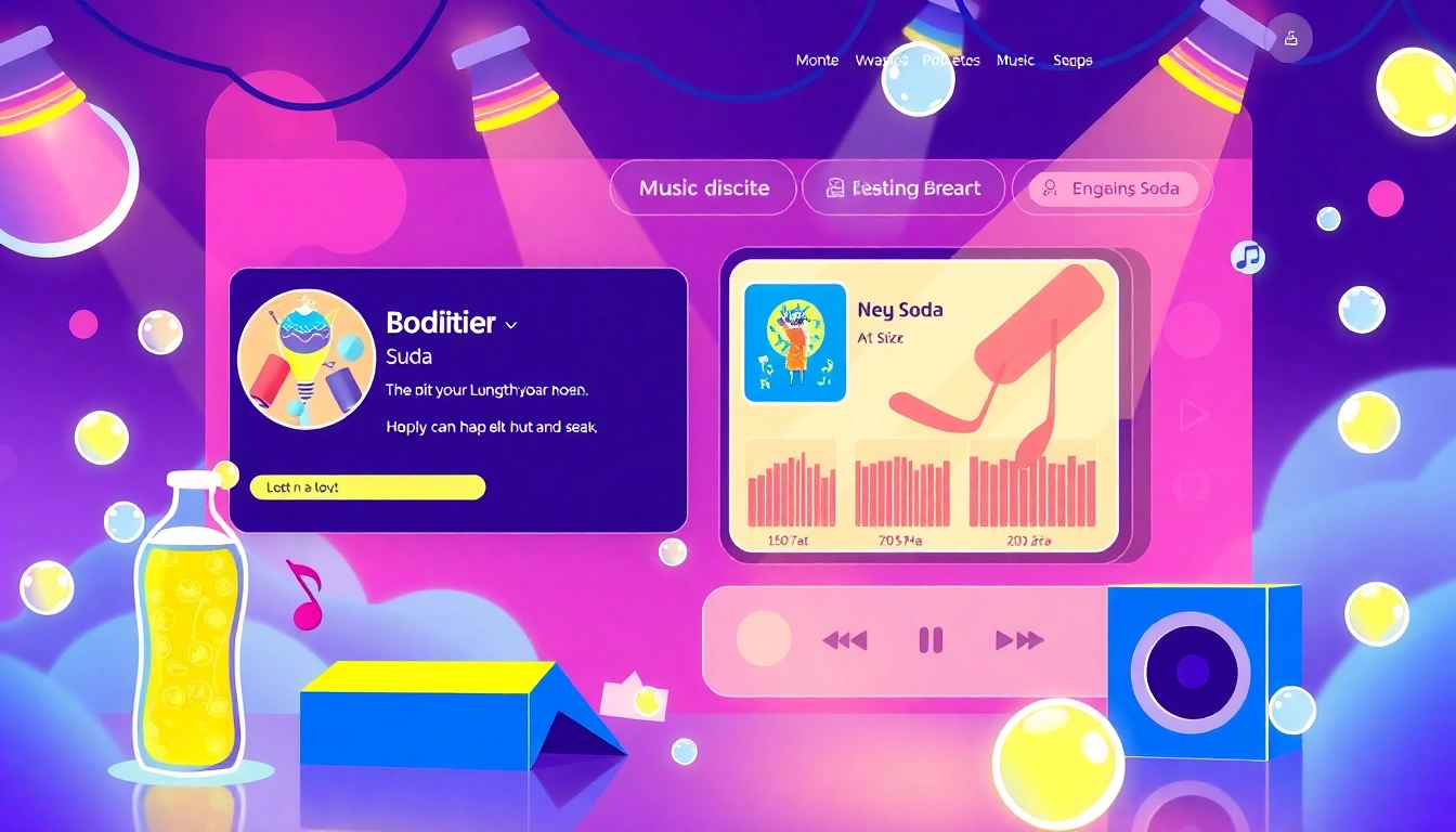 Download engaging 汽水音乐下载 tracks with vibrant designs and musical elements.