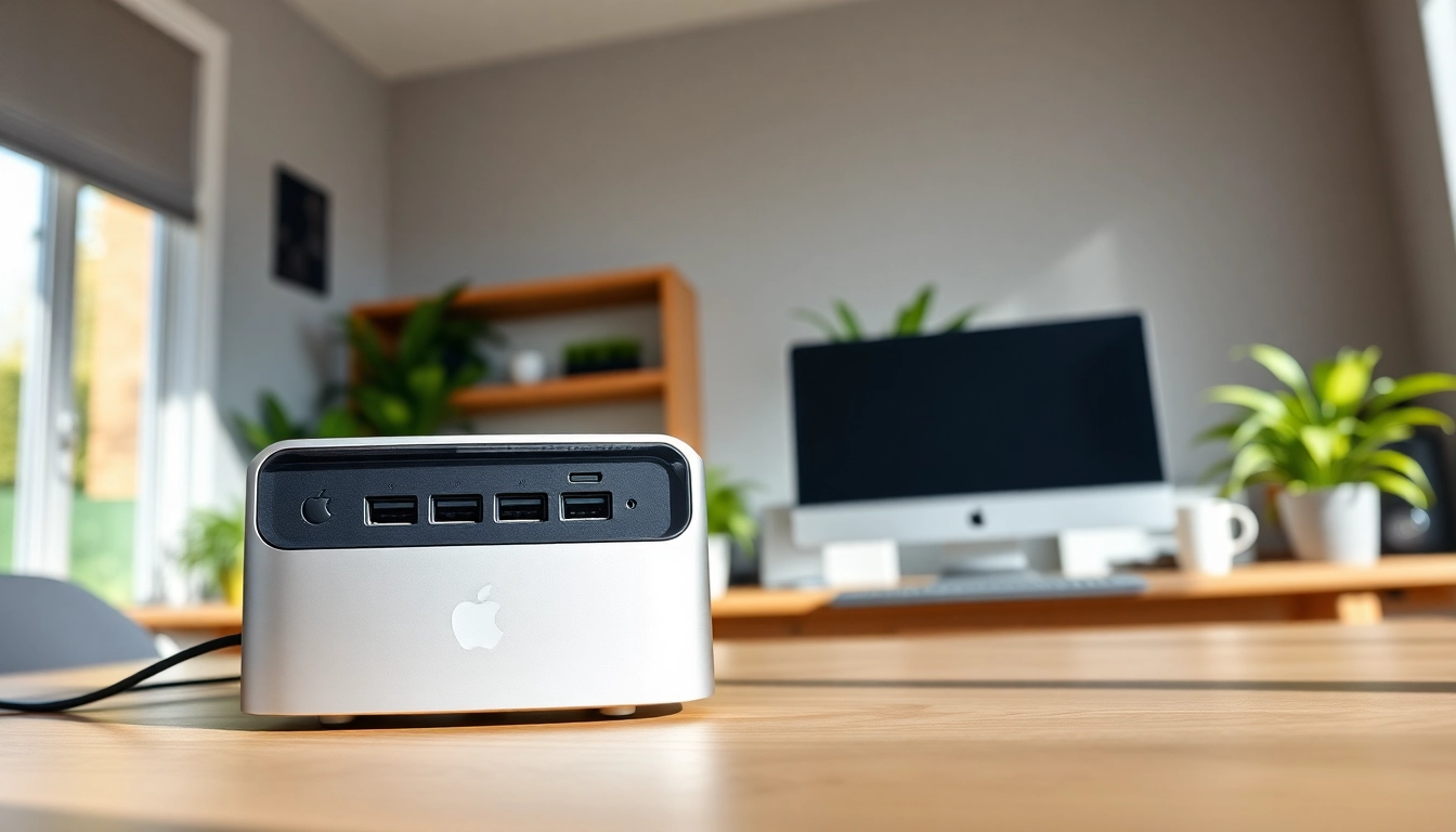 Buy MacStudio Ultra in a sleek modern office setup showcasing premium design and features.
