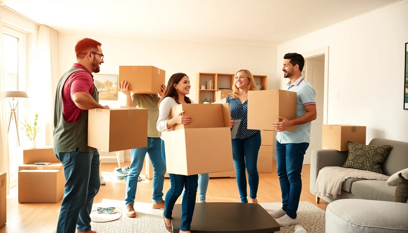 Brooklyn movers helping a family with their move in a bright and spacious apartment.