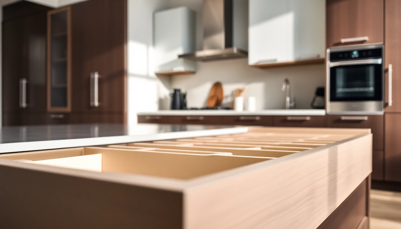 Sleek slim box drawer system design enhancing modern kitchen aesthetics and functionality.
