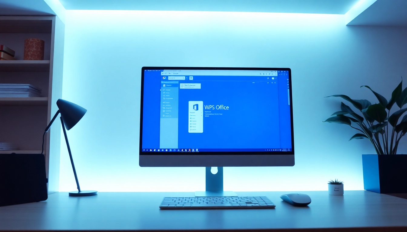 Create documents effortlessly with the WPS下载 software on a modern computer display.
