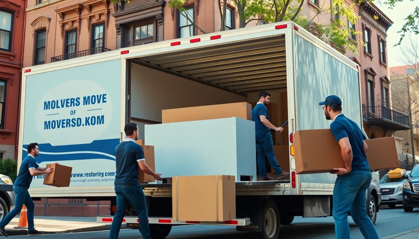 Brooklyn movers expertly handling residential furniture during a move in Brooklyn.
