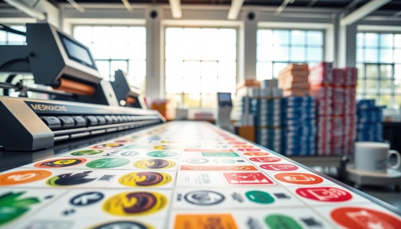 See vibrant cosmetic label printing processes with modern equipment.