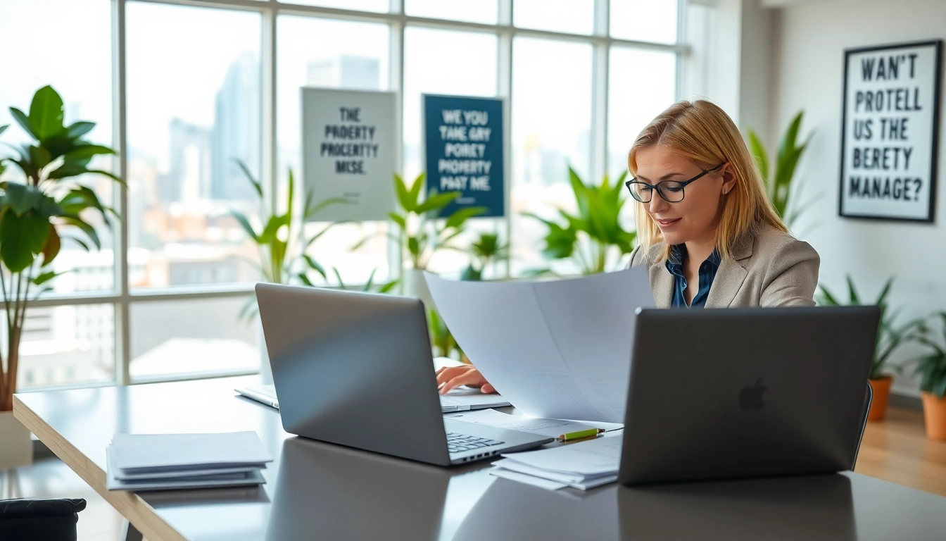 Streamlined rental property management process showcased with an organized workspace.