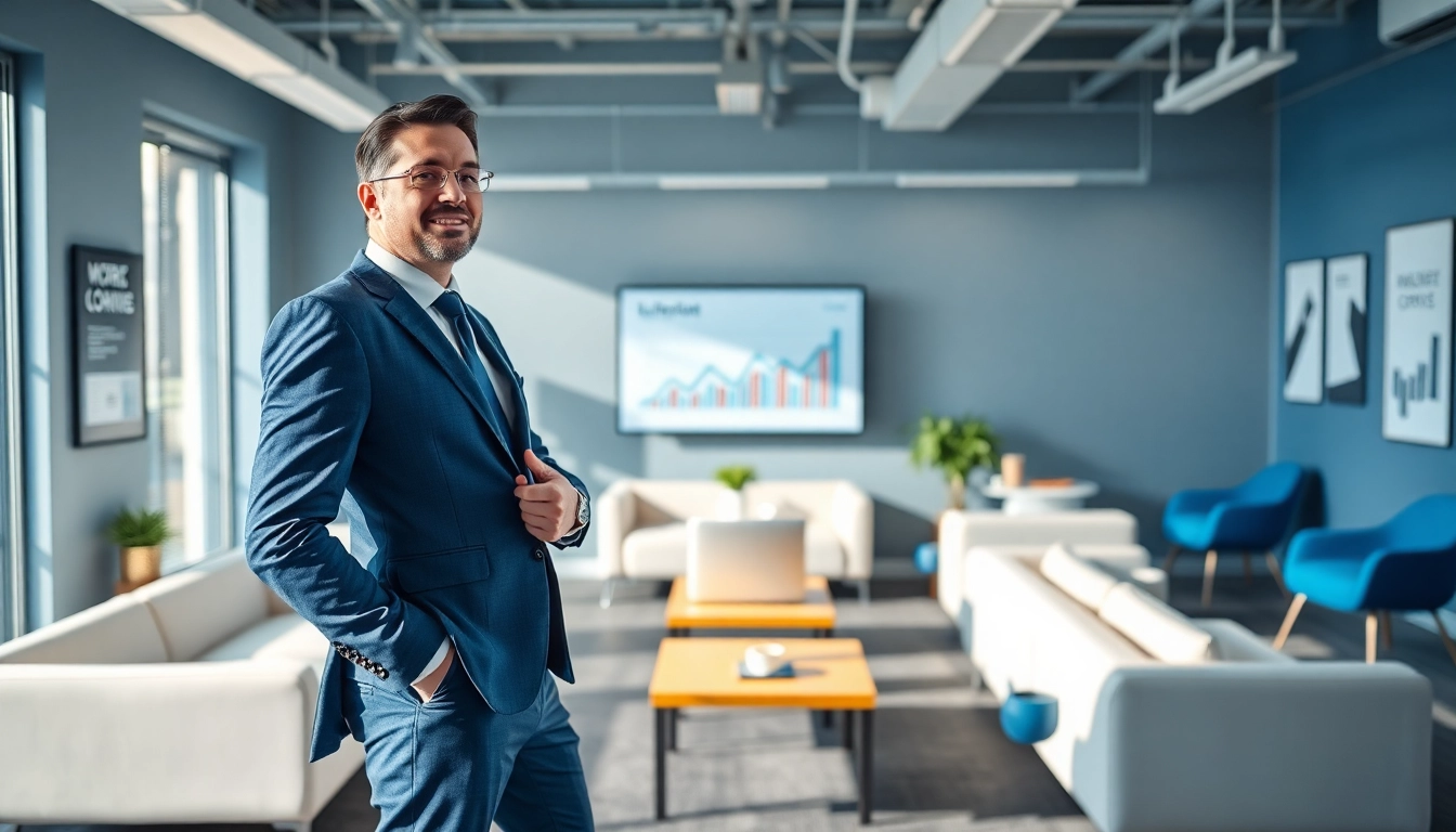 Boost sales with LinkedIn automation for sales strategies represented in a modern office setting.