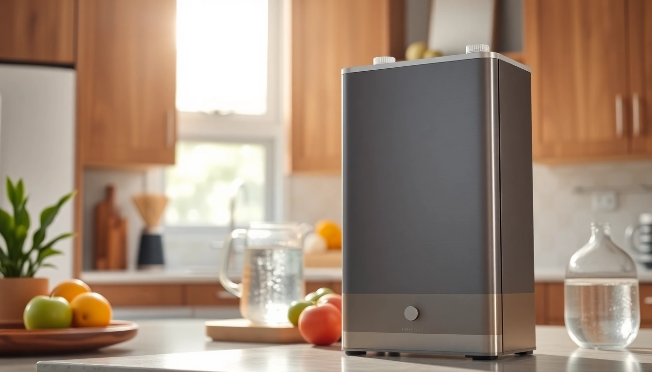 Enhance your home with residential water filtration solutions showcased in a bright and inviting kitchen setting.