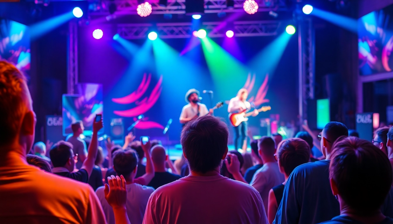 Enhancing music promotion services through vibrant live events engaging artists and fans.