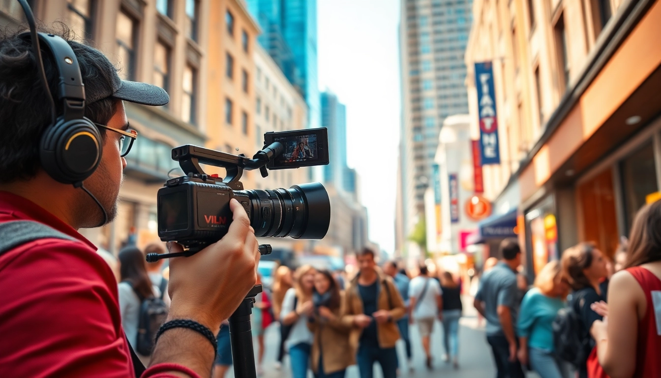 Capture a vibrant scene of Creative Video Shoots Toronto showcasing dynamic urban life.