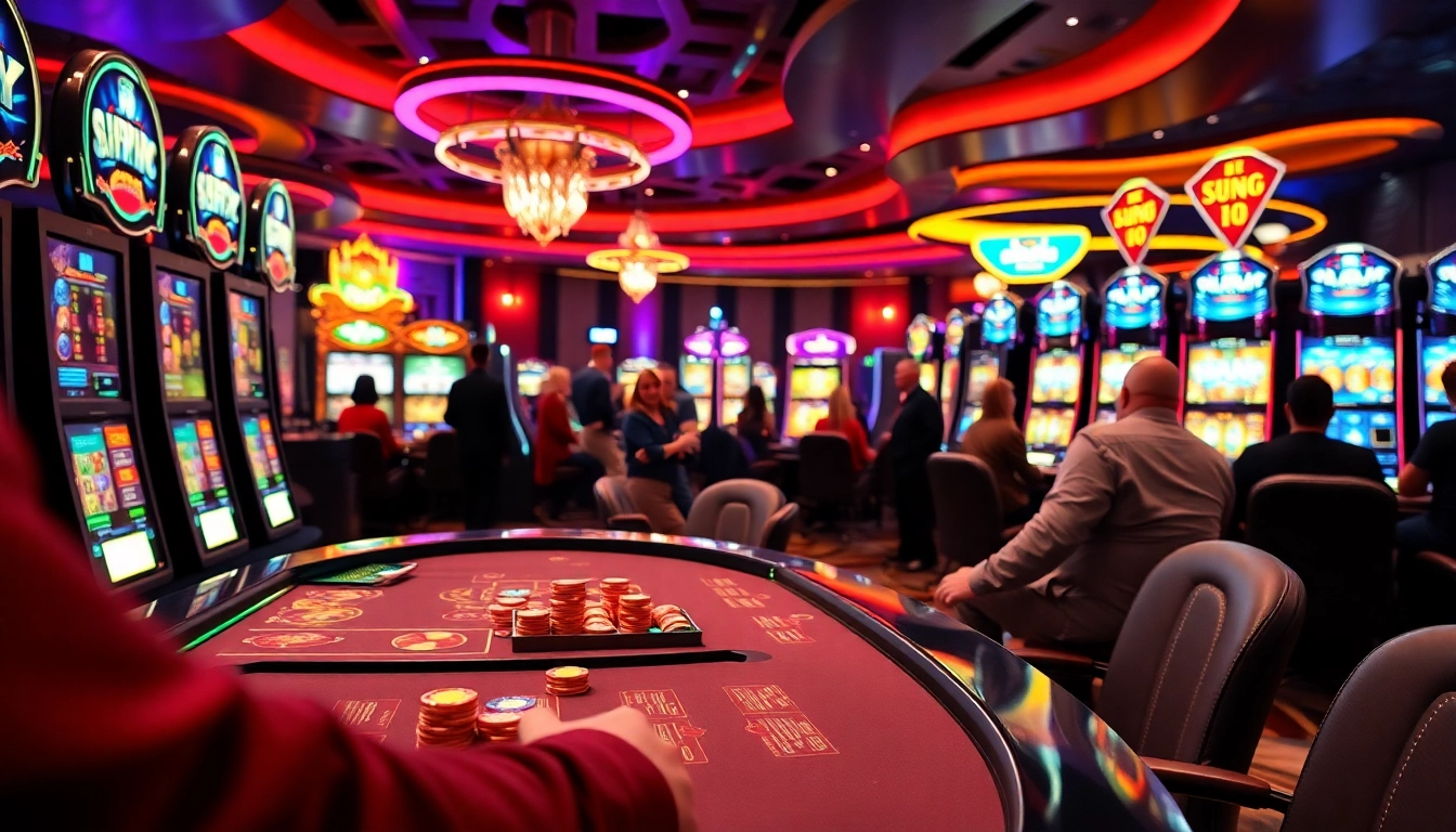 Check the Best Online Casino Philippines 2025 with an engaging gaming scene featuring excited players.