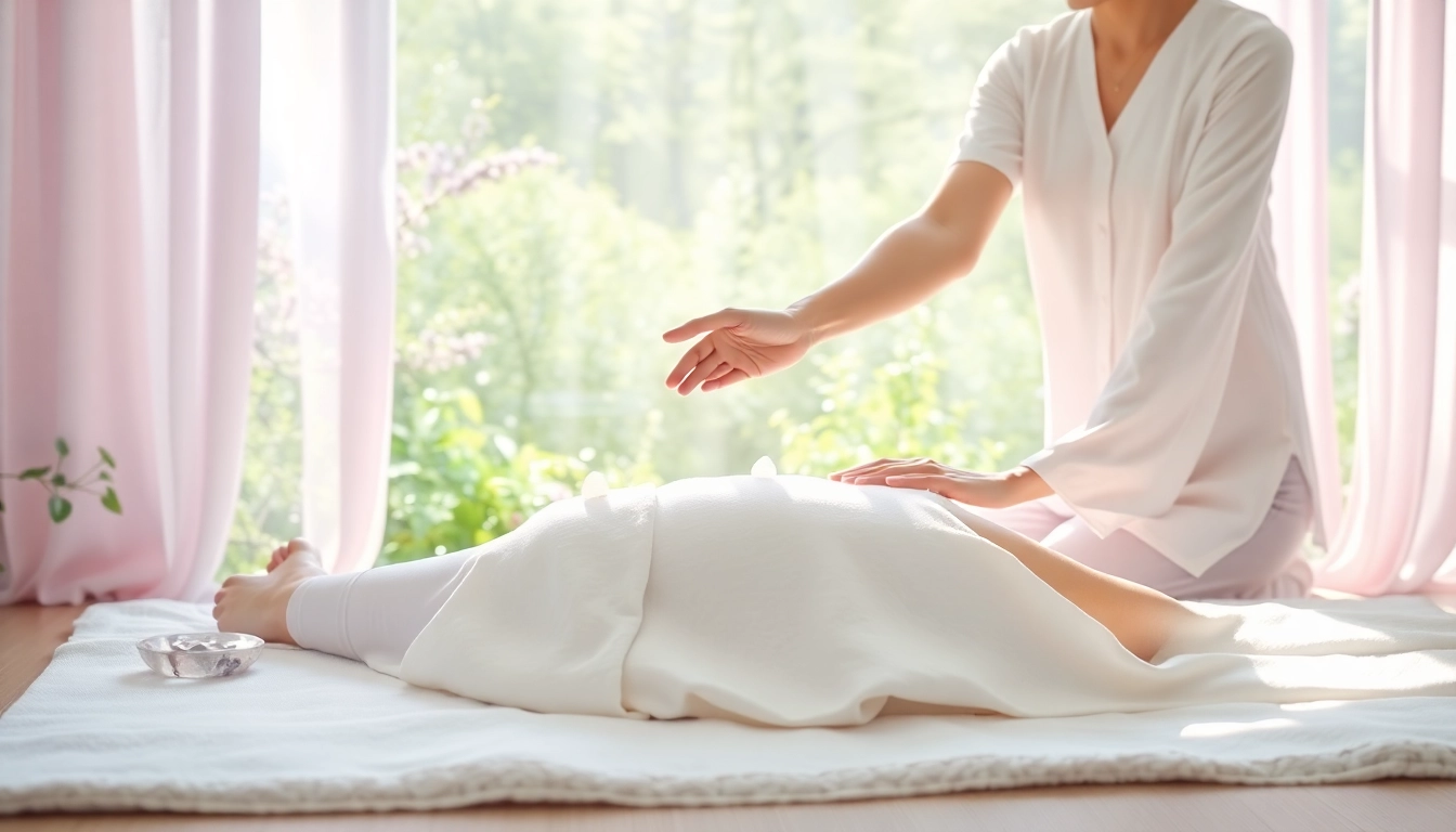 Experience lovehealingexpansion through gentle Reiki healing in a serene setting.
