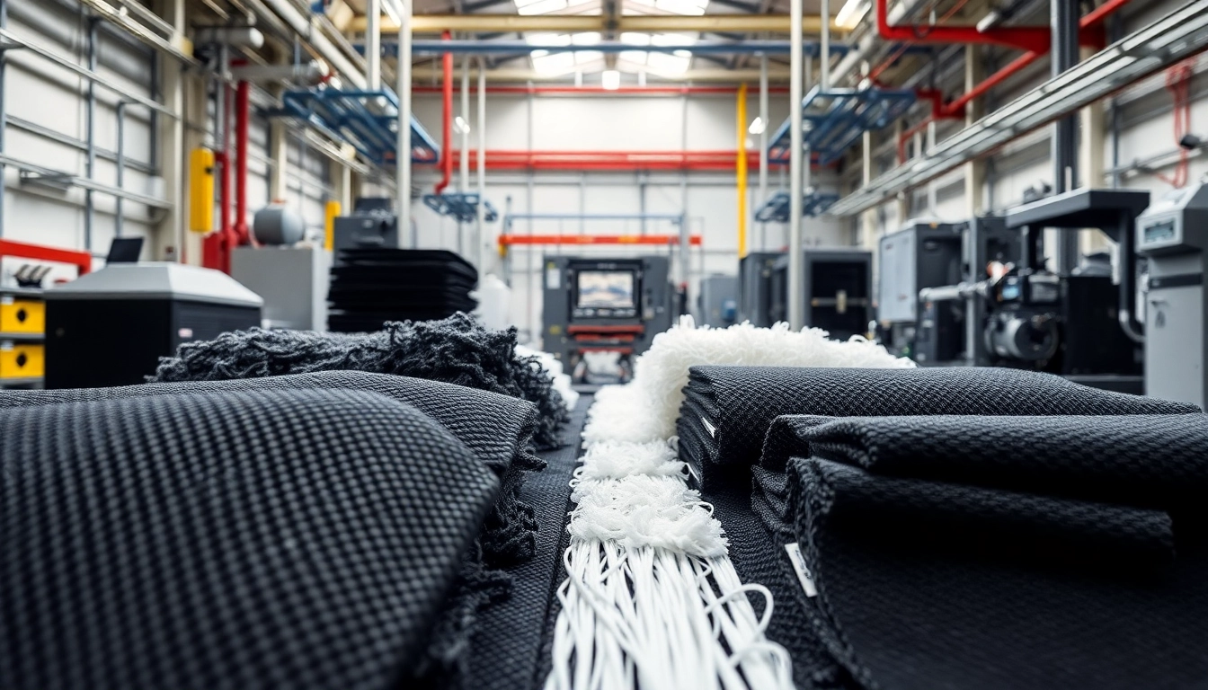 Showcasing epoxy prepregs in a sleek manufacturing environment emphasizing precision and innovation.