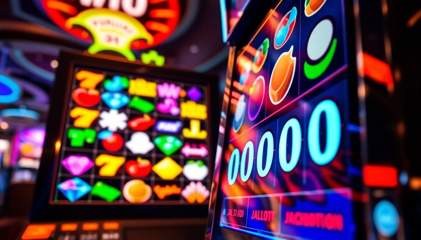Menampilkan slot posjp33 yang menarik dengan simbol berwarna-warni dan fitur jackpot yang menggiurkan.
