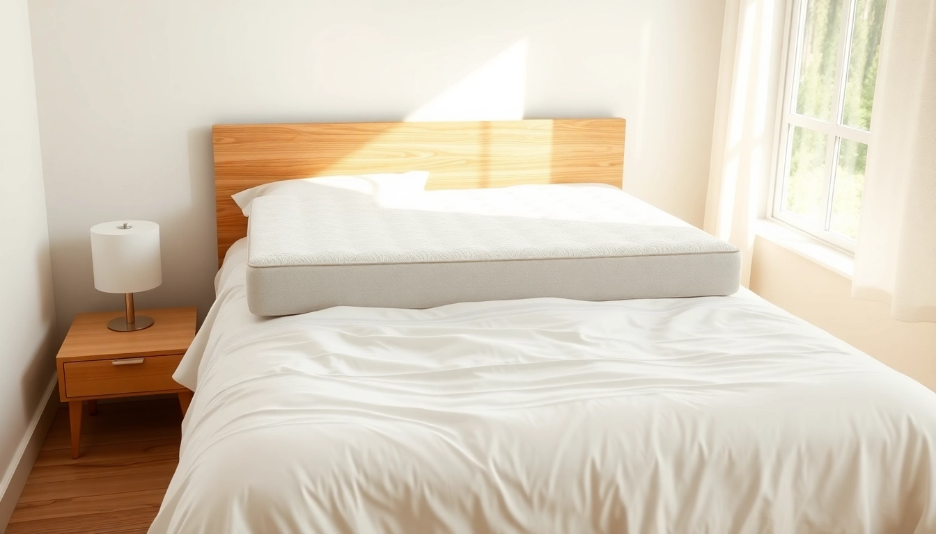 Cozy setup showcasing a small double mattress topper with plush textures and inviting decor.