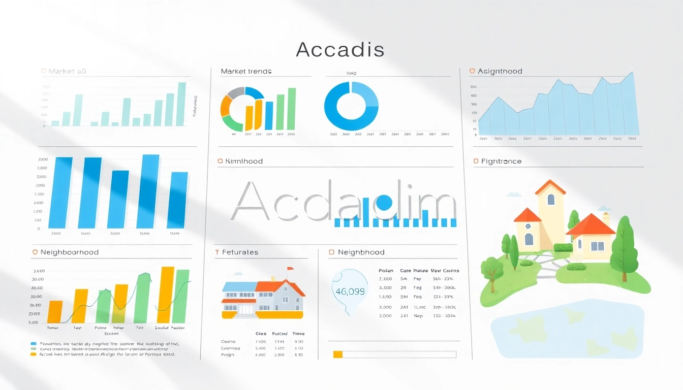 Visualize Acadia Homes For Sale Market Snapshot with dynamic graphs and neighborhood highlights.