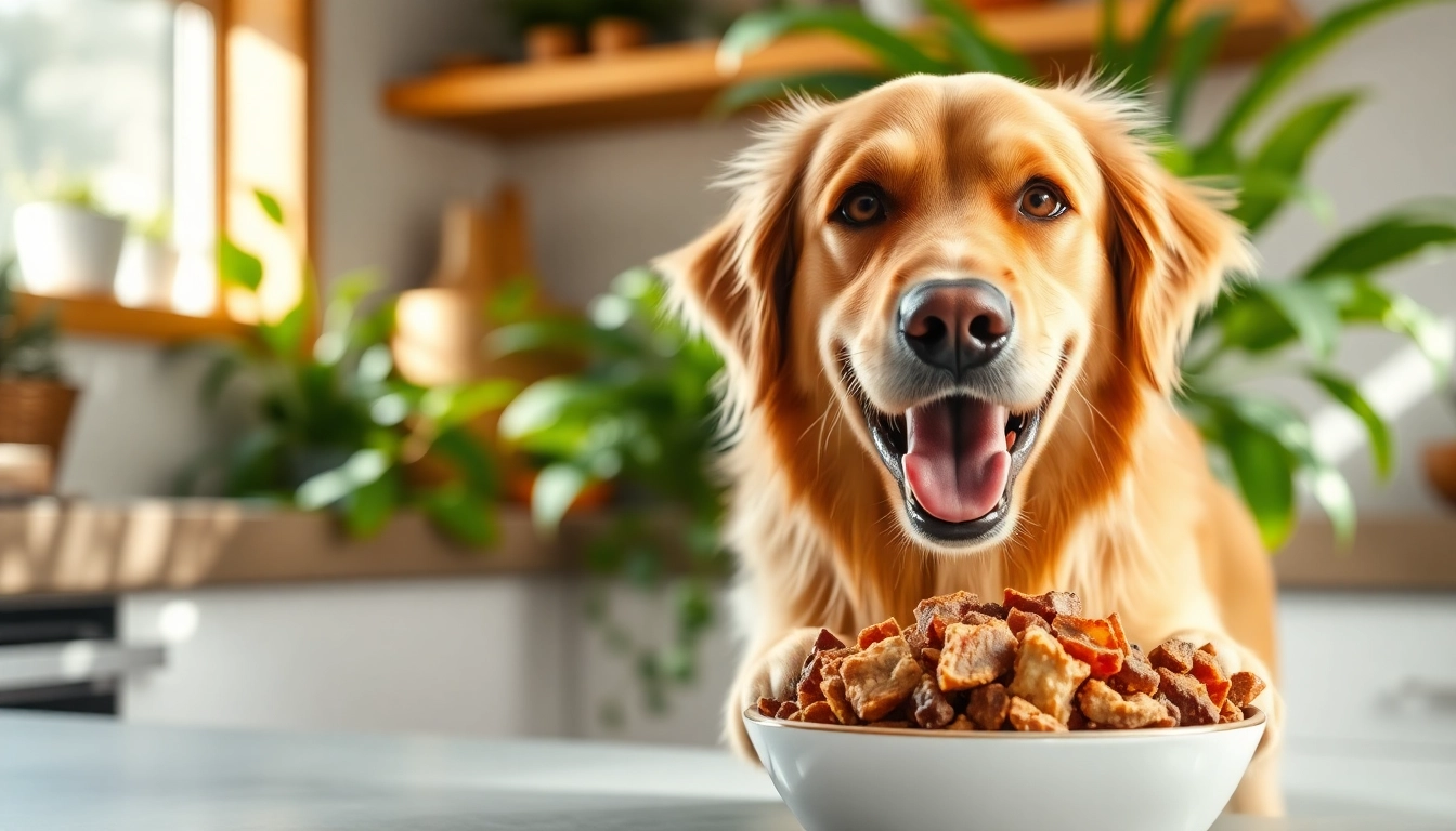 Discover the premium quality of dr marty pet food canada as a dog joyfully eats its nutritious meal.