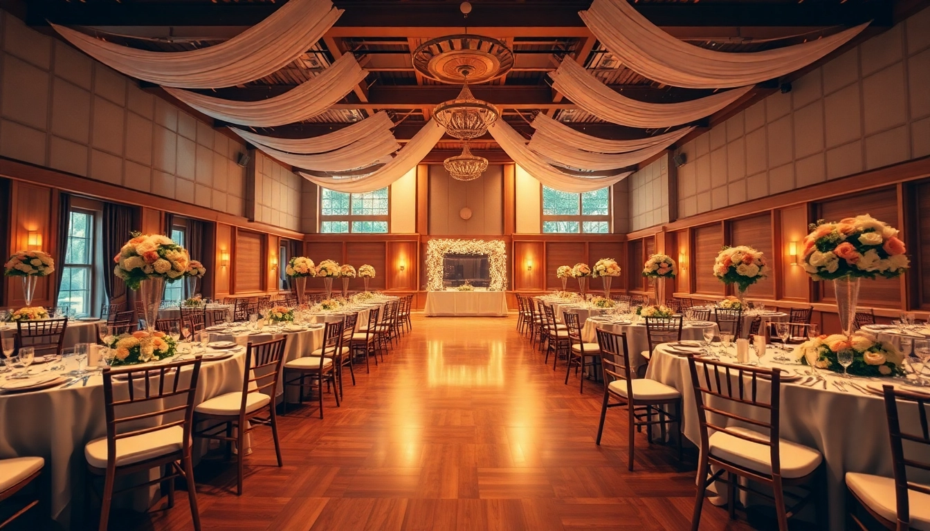 Capture the beauty of le prestige hall with elegant decor and inviting atmosphere for events.