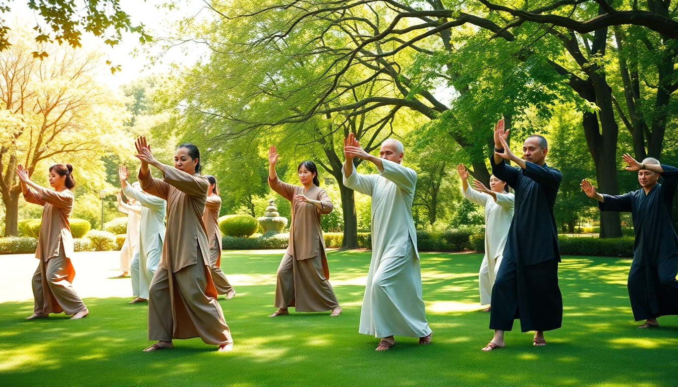 Join the Tai Chi Classes Culver City featuring diverse practitioners harmonizing in nature.