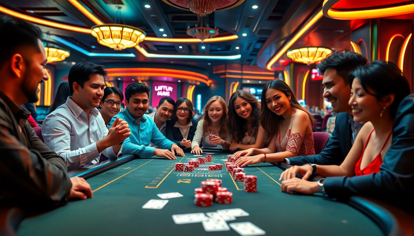 Experience the excitement of the Best Online Casino Malaysia 2025 with vibrant gaming action at a stylish casino.