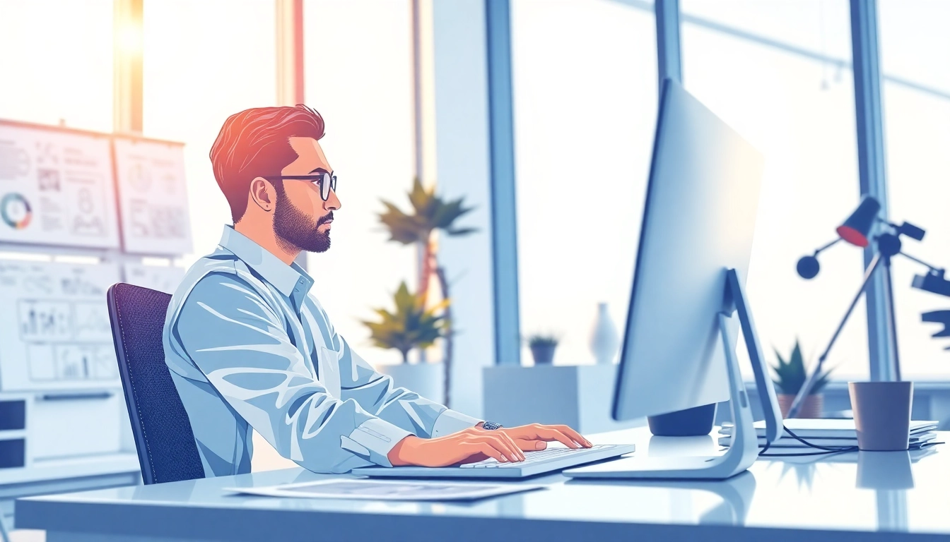 Erstellen von modernen Webseiten im Rahmen von Webdesign Zug mit kreativen Arbeitsplätzen.