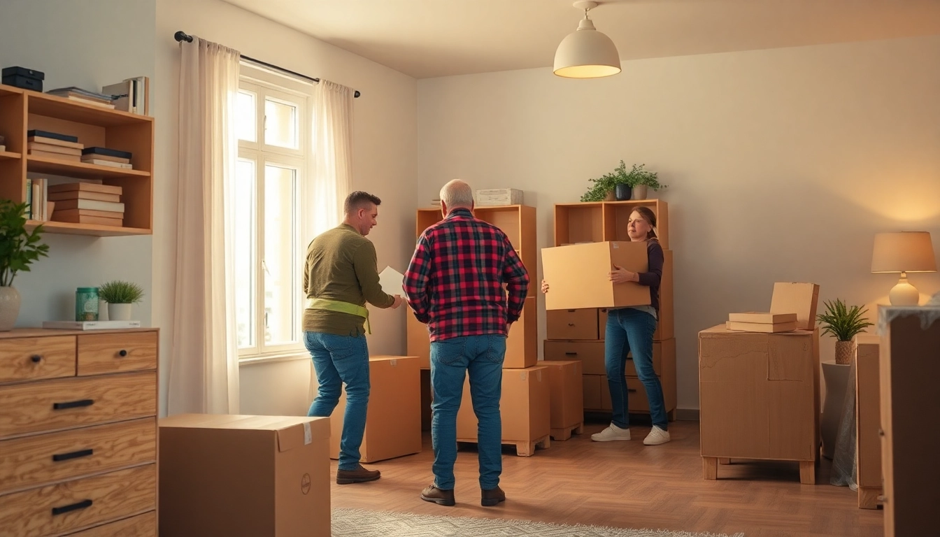Woningontruiming door een professioneel team dat zorgvuldig inboedel afvoert en verpakt.
