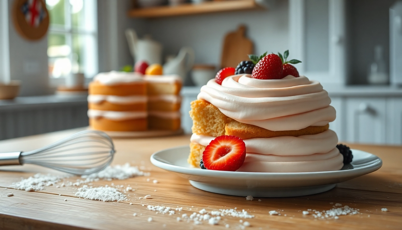 Maak een prachtig dessert met mousseline crème en fruitversieringen voor een elegante presentatie.