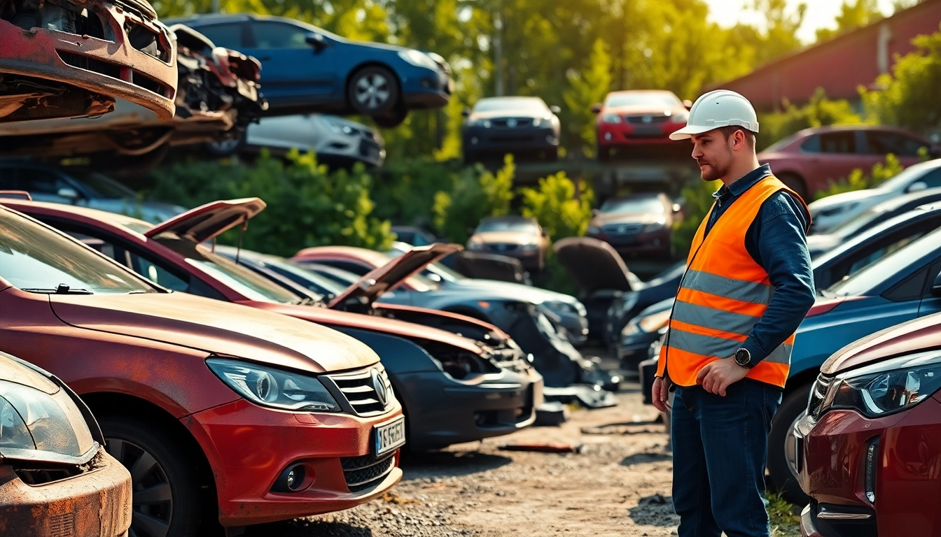 Auto złom Katowice: Złomowanie pojazdów w profesjonalnej atmosferze z technikiem podczas pracy.