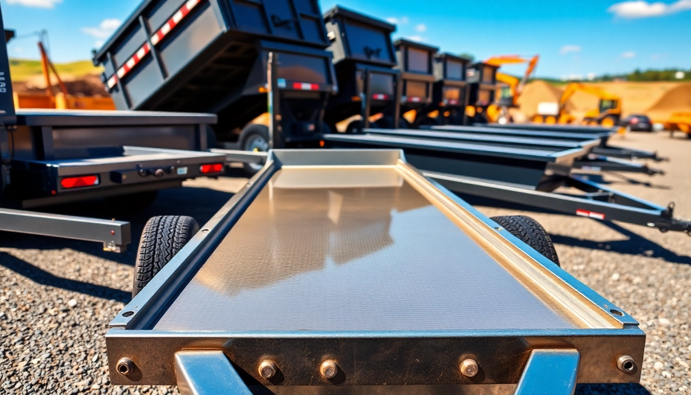 Explore hydraulic dump trailers for sale showcasing robust features and excellent craftsmanship.