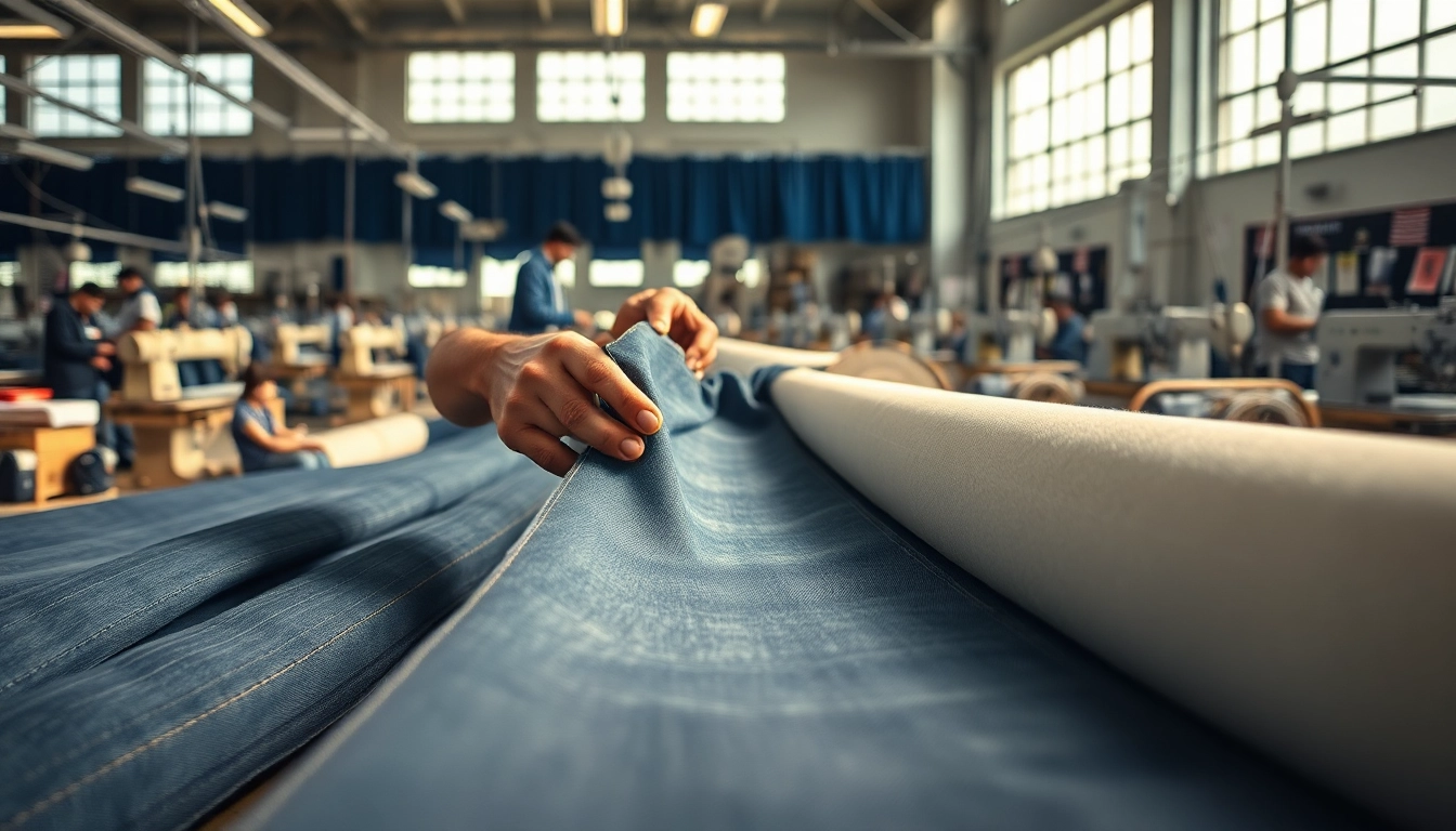 Showcasing skilled artisans at work in a jeans factory manufacturers, emphasizing quality and craftsmanship.