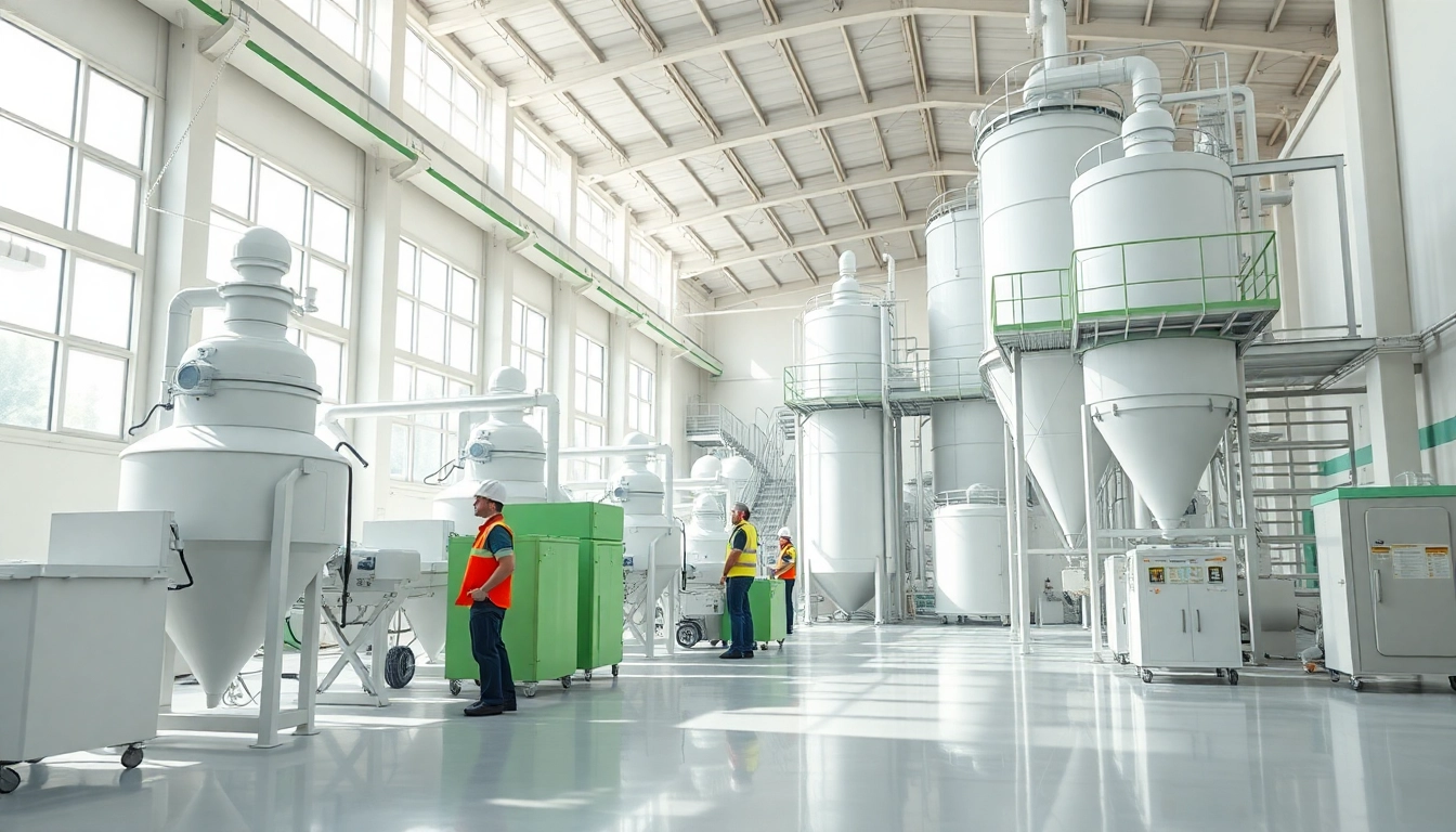 View of an HPMC factory illustrating modern production equipment and efficient operations.