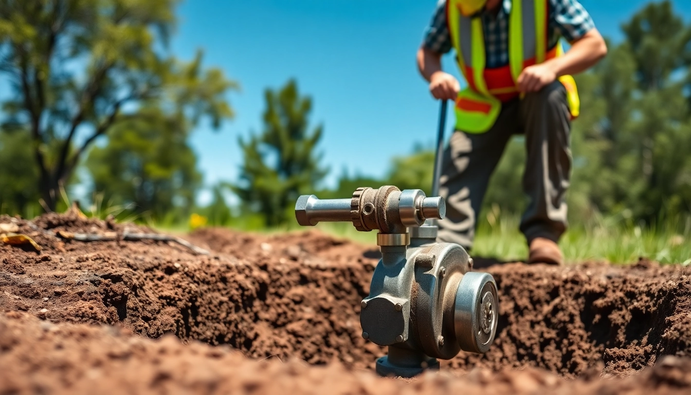 Skilled technician conducting a well pump replacement, surrounded by a serene outdoor setting.