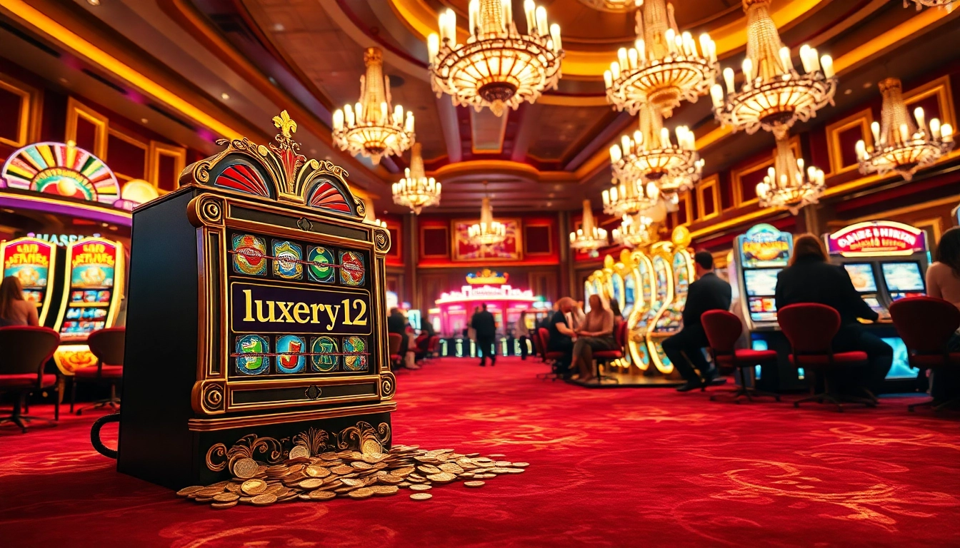 Atraer a los jugadores a luxury12 con una máquina tragamonedas desbordante de monedas.